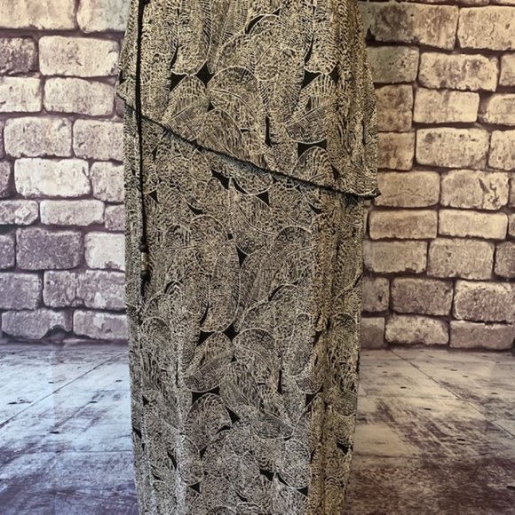 Connected Apparel Black & Ivory Short Sleeve Dress - Picture 8 of 13